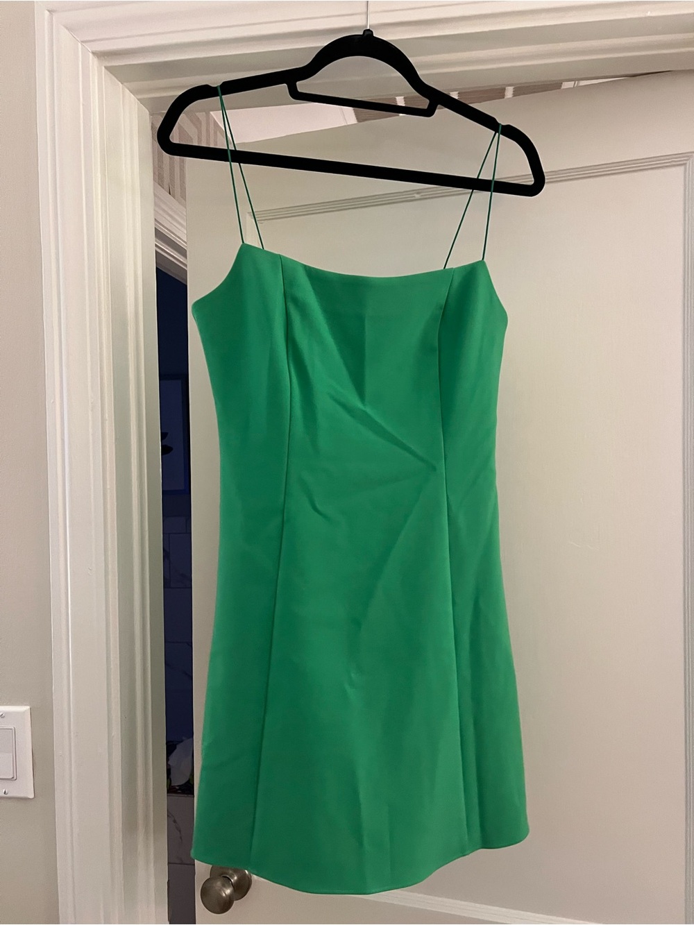 Likely Emerald Spaghetti-Strap Mini Dress